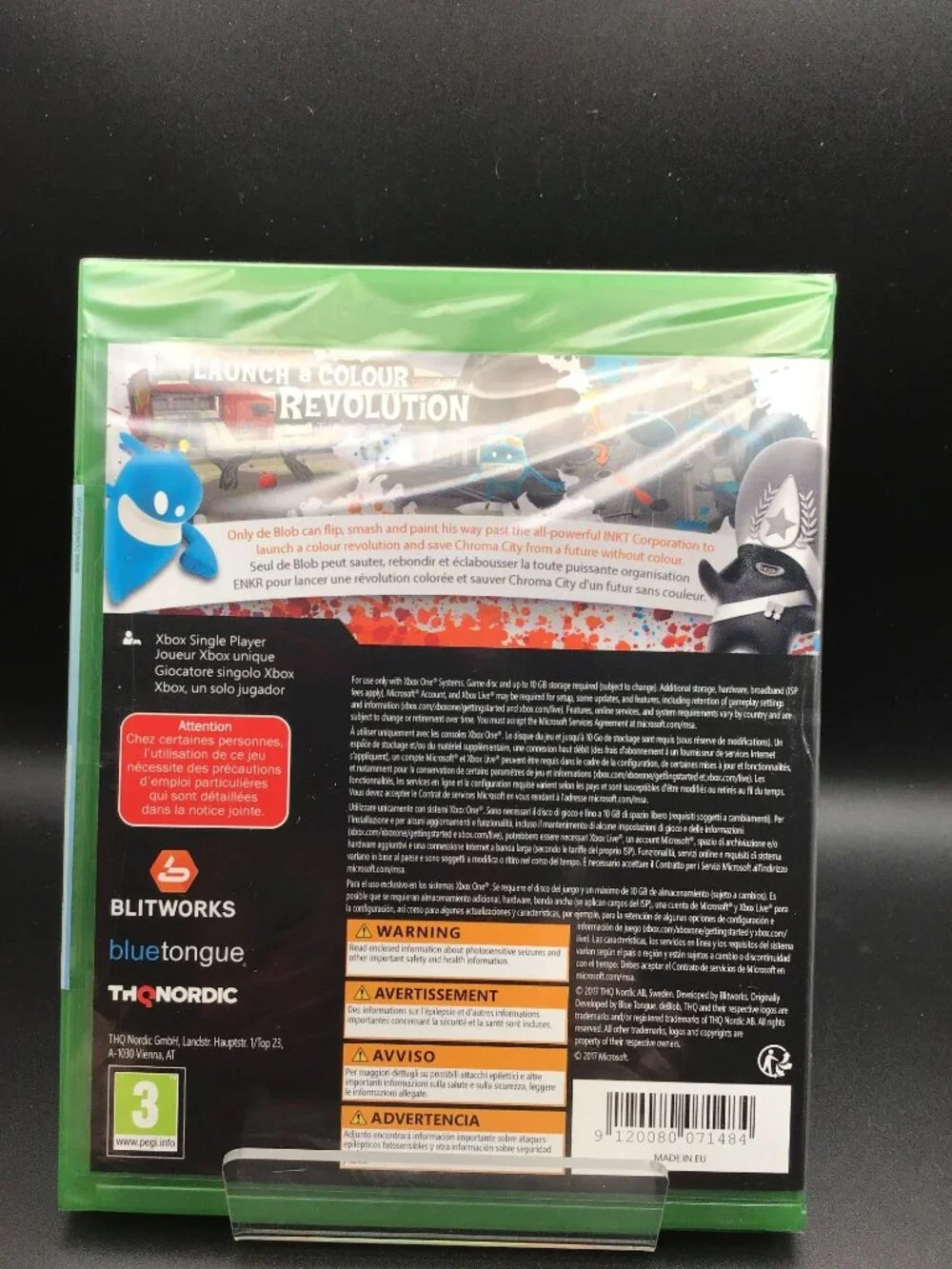 De Blob Xbox One UK Import Brand New Factory Sealed Microsoft Xbox One Game NIB!